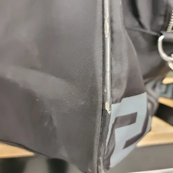 Versace Perfume Black Overnight Carry All Tote Bag Nylon